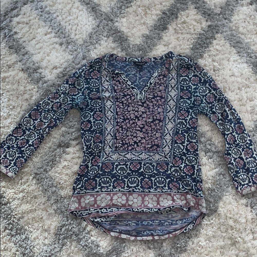Pattered top from Lucky Brand